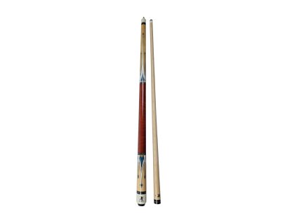 Dvojdielne biliardové tágo vo farbe dreva s kresbou 13 mm