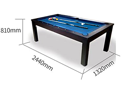 playronix jedalensky biliardovy stol 3v1 8 ft