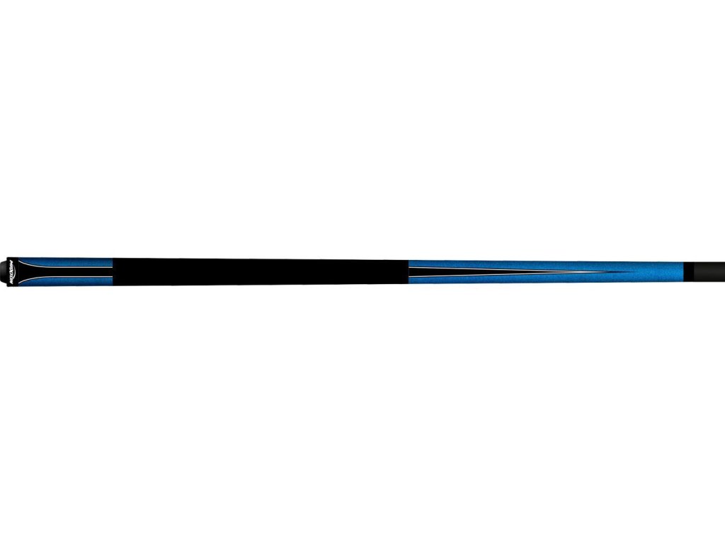 Pool biliardové tágo Maxton Fiber modré, dvojdielne, 148cm, 13mm koža