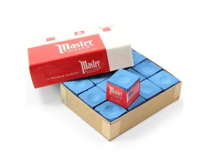 Biliardová krieda Master Sky Blue, 12 ks