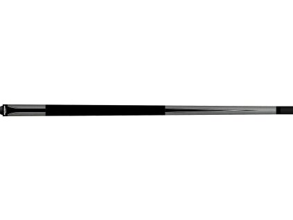 Pool biliardové tágo Maxton Fiber sivé, dvojdielne, 148cm, 13mm koža