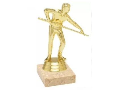 Prozona Trofej biliardový hráč zlatá 14 cm