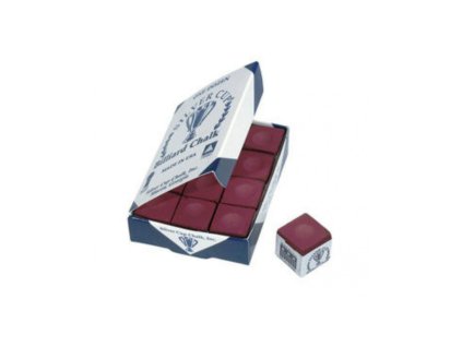 Biliardová krieda Silver Cup 1 ks, burgundy