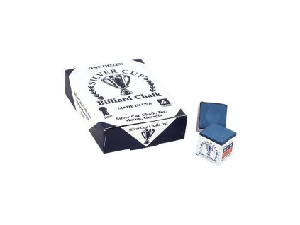 Biliardová krieda Silver Cup 1 kus, modrá