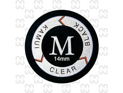 Koža na tágo Kamui Clear Black 14mm, medium