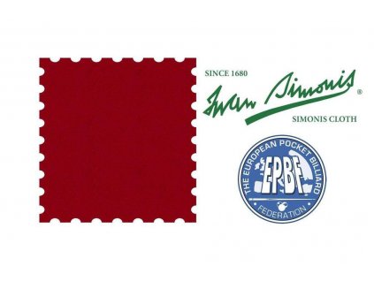 Plátno Simonis 760, burgundy 165 cm