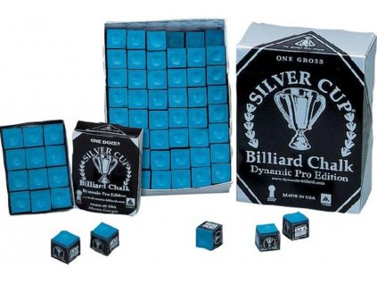 Biliardová krieda Silver Cup Dynamic edition, modrá (1ks)
