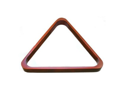 Drevený trojuholník Pyramid pre 68mm gule, mahagónový
