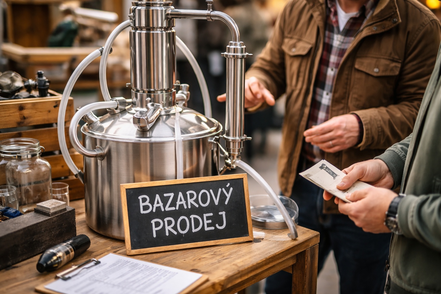 Bazarový prodej destilační soupravy: je legální a na co si dát pozor