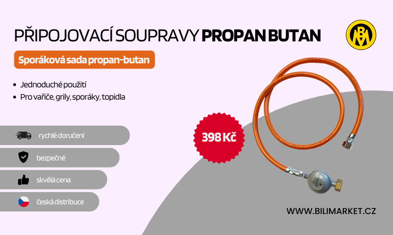 Souprava pro připojení sporáku, vařiče a dalších spotřebičů