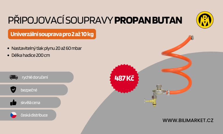 Univerzální souprava regulátoru propan-butan