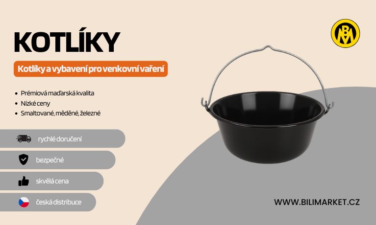 Kotlíky, kotliny, kotlíkové soupravy