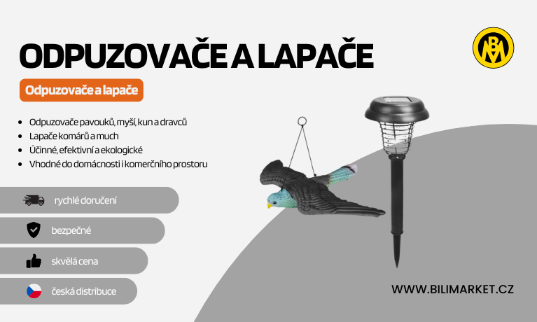 Odpuzovače, lapače hmyzu a hlodavců