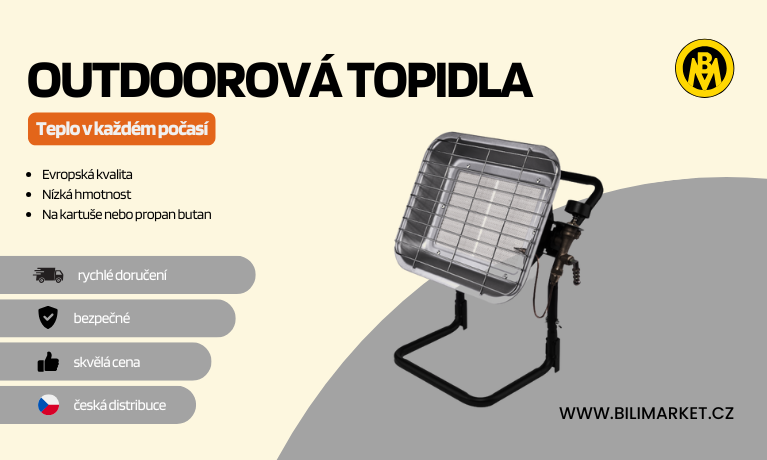 Přenosná topidla pro oudoor i dílnu