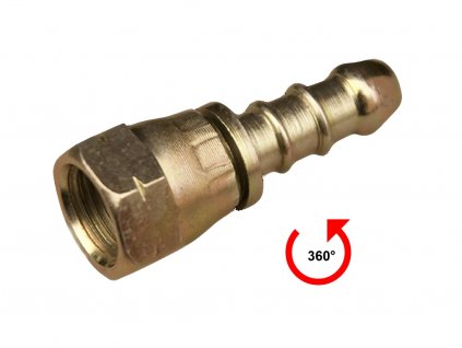 Nátrubek s maticí 1/4" LH 1611900221  Otočný - pro lepší manipulaci