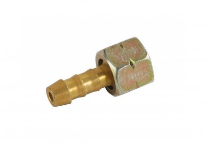 Nátrubek s maticí 8,5 mm x 3/8" levý (kuželový spoj) levý závit, 9 mm nátrubek