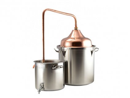 Destilační souprava 50 l Copper Inox PREMIUM  Silnostěnná destilační nádoba s dvojitým dnem
