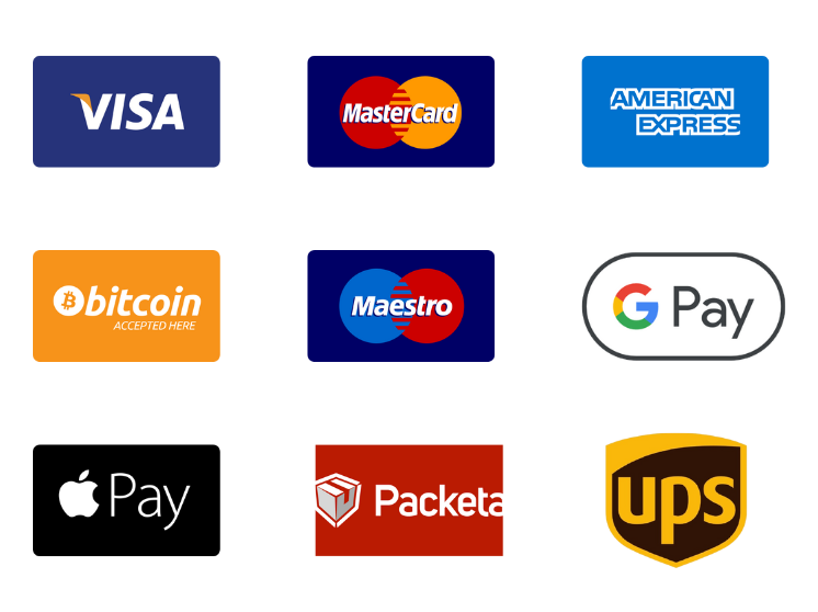 Platobné možnosti- kartami, bitcoin, google a apple pay