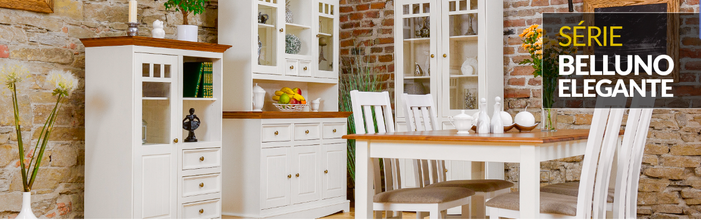 Série Belluno Elegante-bílá/zlatý dub - montáž u zákazníka ve Znojmě