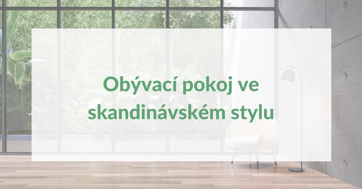 Obývací pokoj ve skandinávském stylu