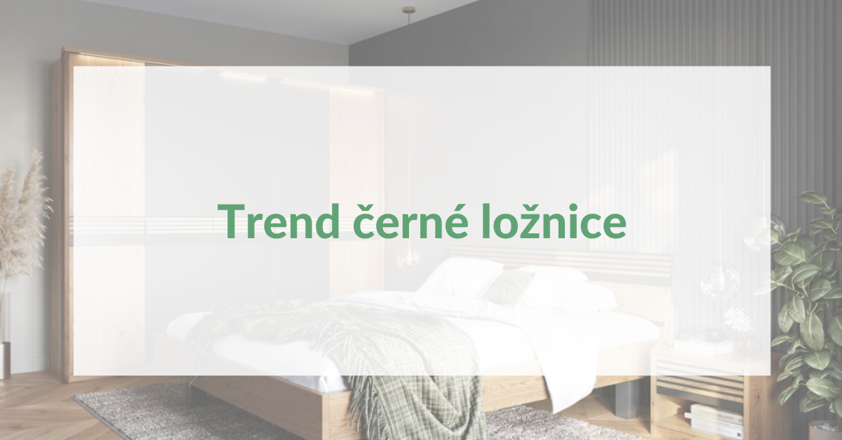 Trend černé ložnice