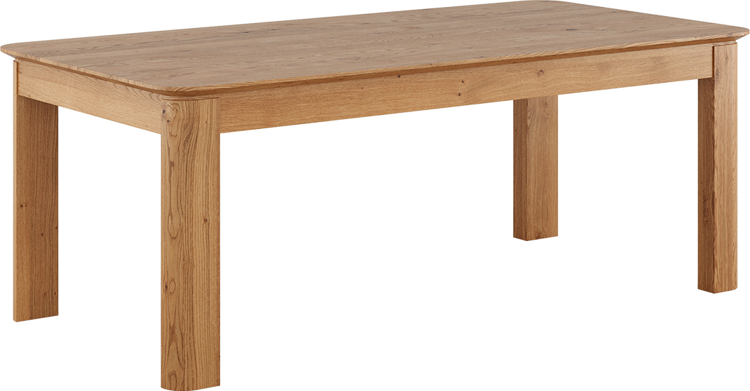 Bílý nábytek Jídelní stůl Divisione 200x100 cm, dub, masiv