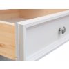 Komoda Belluno Elegante 5 šuplíky, bílá, masiv, borovice