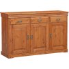 Komoda Toskania 3.3, masiv, borovice (odstín Medový) - Výprodej