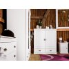 Komoda Toskania se šuplíky, bílá, masiv, borovice, TAHOMA