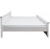 Postel Belluno Elegante 160 x 200 cm, borovice, bílá, masiv