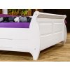 Postel Toskania 160 se šuplíky, borovice, masiv, bílá, 160 x 200 cm, TAHOMA