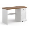 Psací stůl Belluno Elegante - malý, dekor bílá | zlatý dub
