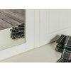 Věšáková stěna Belluno Elegante, bílá, masiv, borovice se zrcadlem