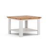 Konferenční stolek Marone Elite, dekor bílá-dřevo, masiv, borovice