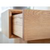 Noční stolek Adria, dub, masiv - otevřený šuplík