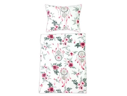 Povlečení do postýlky, 2D sada - Lapač snů (Velikost povlečení 120x90, Rozměry polštáře 40 x 60, Rozměry přikrývky 120 x 90)