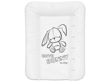 nellys prebalovacia podlozka makka cute bunny 70 x 50cm biela