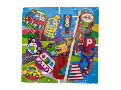 drevene zabavne puzzle na chytanie a vkladanie doprava