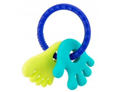 akuku silikonove hryzatko nozicka a rucicka matova zelena