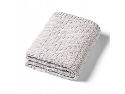 detska bavlnena deka 75x100cm seda