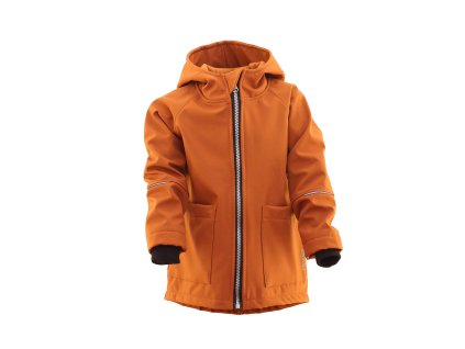 Softhellová parka chlapec jednofarebná