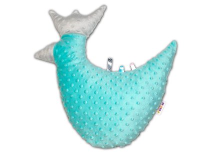 baby nellys detsky dekoracny vankus slepicka minky matovy