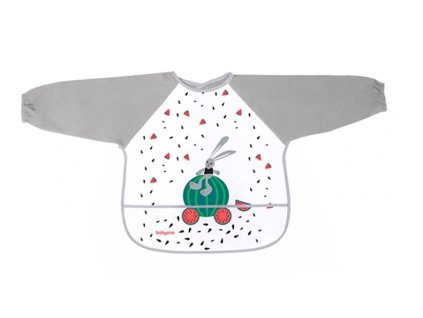 zasterka podbradnik nepremokavy s dlhym rukavom a kapsickami sivy24m