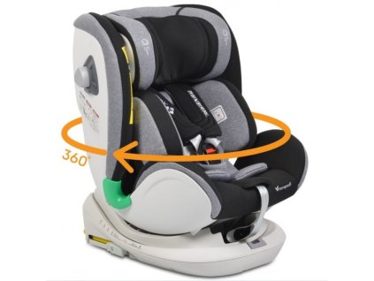 cangaroo autosedacka 0 36 kg isofix general s 360 otacanim siva