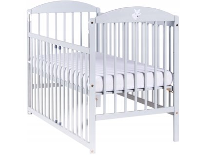 detska postielka drewex liska spustaci bok 120x60 cm sv siva