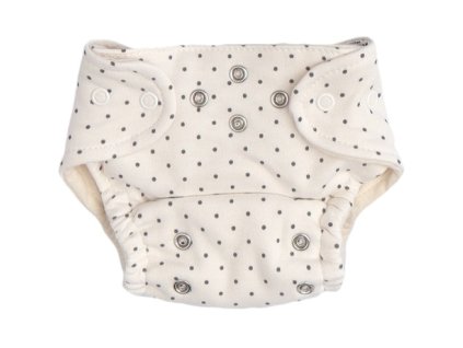 Mamatti Látková plenka EKO sada - kalhotky + 2 x plenka, vel. 3 - 8 kg, Dots (Velikost 5 - 14 kg)