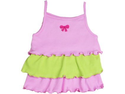 Nicol Košilka na ramínko, tílko vel. 68 - PROUŽKY, růžová (Velikost 68 (3-6m))