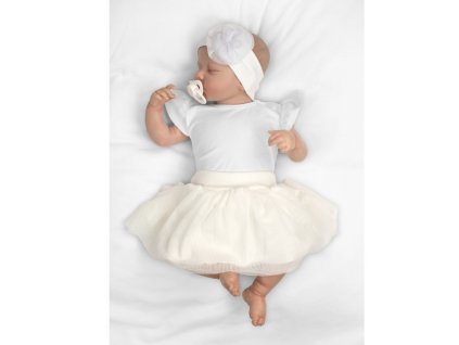 Tutu suknička NICOL PŘÁTELÉ - BIO bavlna - smetanová, vel. 74 (Velikost 74 (6-9m))