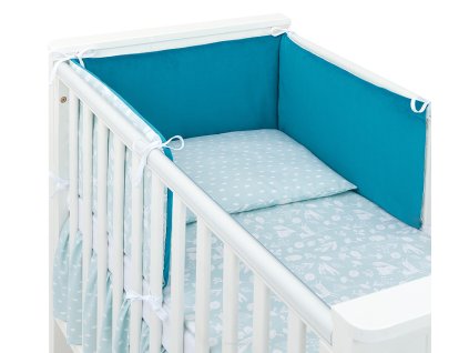 mantinel s oblieckami do postielky 3d sada nature velvet 135x100 cm zeleny