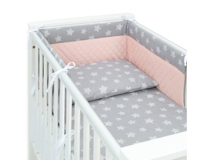 mantinel s oblieckami do postielky 3d sada star 135x100 cm seda velvet